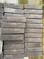 Gevelsteen hv  gezaagd rodruza bruin/zwart, Doe-het-zelf en Verbouw, Metselstenen, Ophalen, Nieuw, Bakstenen