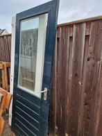 2 hardhouten buitendeuren +/- 83*211, Doe-het-zelf en Verbouw, Kozijnen en Schuifpuien, Gebruikt, Deurkozijn, 150 tot 225 cm, Hout