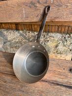 Brocante, koperen Franse sauspan/steelpan - Tupperware, Antiek en Kunst, Ophalen of Verzenden