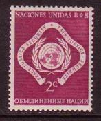 Verenigde Naties New York 1951 3 Embleem 2c, Postfris, Postzegels en Munten, Postzegels | Amerika, Ophalen of Verzenden, Postfris