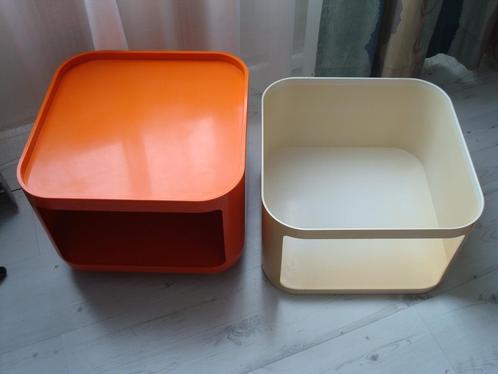 VINTAGE KARTEL BIJZET KASTJE 2 DELEN, Huis en Inrichting, Slaapkamer | Nachtkastjes, Gebruikt, Minder dan 55 cm, 45 tot 65 cm