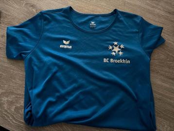 Erima T-shirt Blauw BC Broekhin Maat M beschikbaar voor biedingen