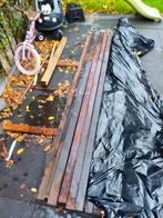 12 stuks Hardhouten paal Azobé gepunt 60x60x2500 mm, Doe-het-zelf en Verbouw, Hout en Planken, Ophalen, Zo goed als nieuw, 50 mm of meer