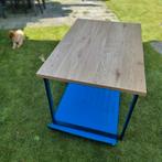 Jysk Eettafel AABENRAA 80x120 eiken kleur/zwart. Menaam FRL, Ophalen, Zo goed als nieuw, Rechthoekig, 50 tot 100 cm