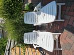 2 ligbedden met kussens, Tuin en Terras, Ophalen, Zo goed als nieuw, Kunststof