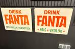 2 x Emaille reclamebord Fanta Langcat Bussum, Ophalen