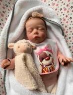 Reborn baby meisje slapend, Verzamelen, Poppen, Verzenden, Zo goed als nieuw, Babypop, Levensecht of Reborn