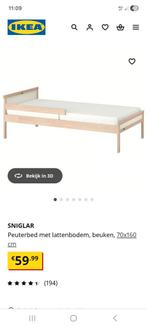 Leuk peuterbed van Ikea., Ophalen, Eenpersoons, Zo goed als nieuw, 200 cm