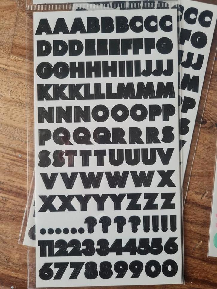 Nieuwe Letter Stickers - Alfabet Stickers, Hobby en Vrije tijd, Stickers en Plaatjes, Nieuw, Sticker, Ophalen of Verzenden