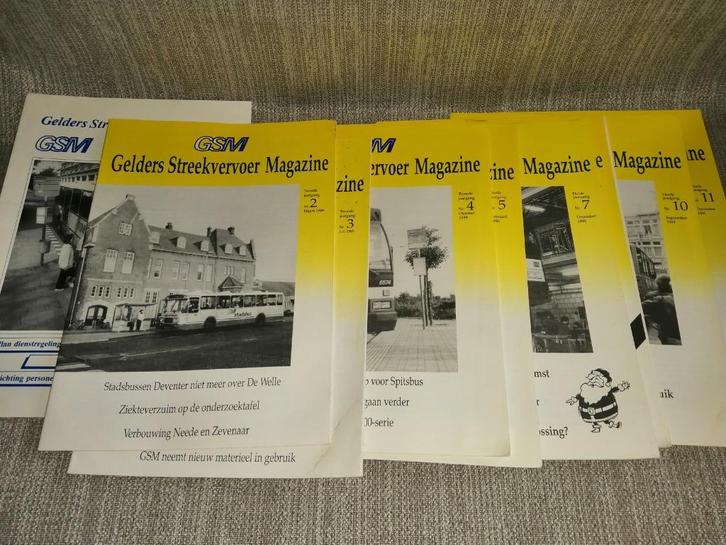 GSM Gelders Streekvervoer Magazine 1988 1990-1991, Verzamelen, Spoorwegen en Tramwegen, Gebruikt, Trein, Boek of Tijdschrift, Ophalen of Verzenden