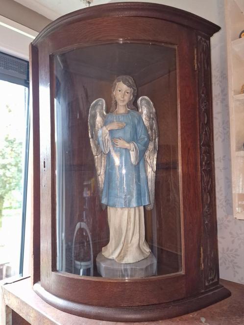 Groot beeld engel meisje, Antiek en Kunst, Antiek | Religie, Ophalen of Verzenden