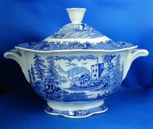 Arabia Finland Sininen Maisema - terrine blauw landschap, Antiek en Kunst, Antiek | Servies los, Ophalen of Verzenden