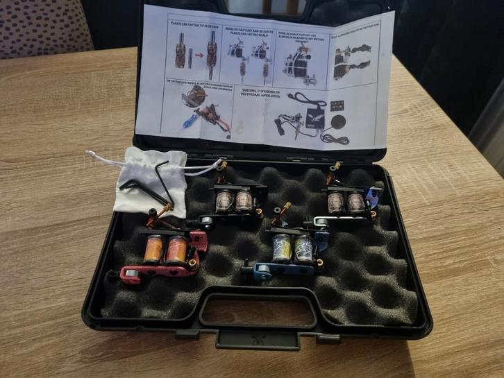 Tattoo Coil Machine Set - Complete Set, Computers en Software, Moederborden, Gebruikt, Overige typen, Overige soorten, Ophalen of Verzenden