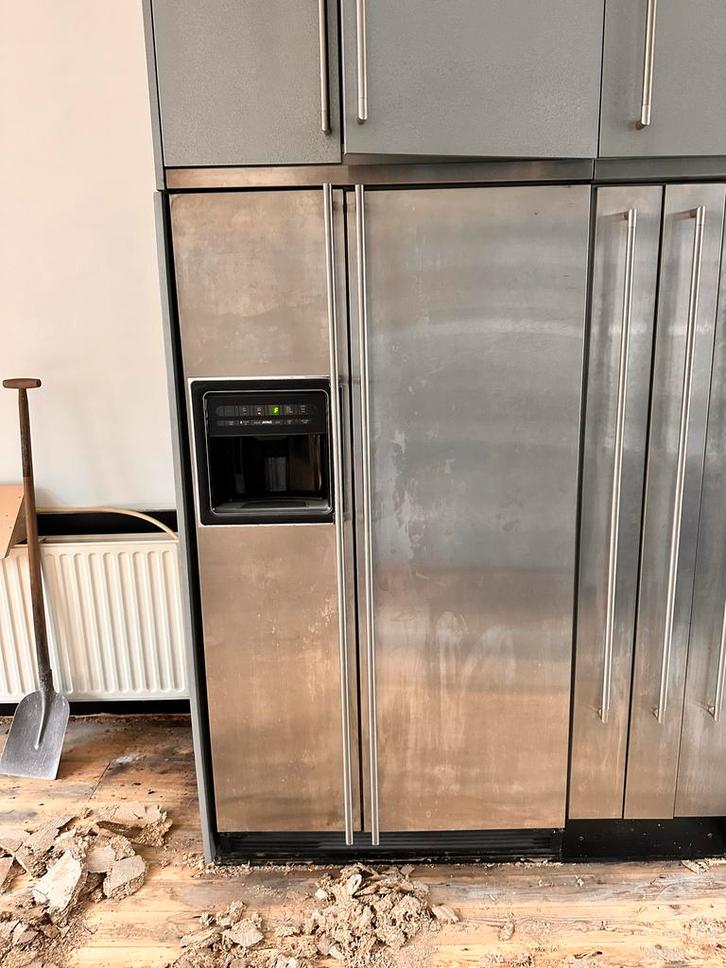 ATAG Amerikaanse Koelkast - Wegens verbouwing, Witgoed en Apparatuur, Koelkasten en IJskasten, Gebruikt, Met aparte vriezer, 200 liter of meer