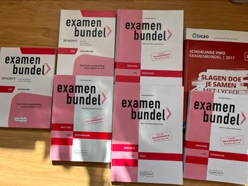 examenbundels VWO Scheikunde, Natuurkunde, Duits, Nederlands