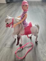 Barbie paard met barbiepop!, Zo goed als nieuw, Ophalen, Barbie