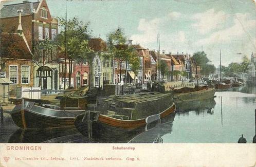 (300-096-021) Groningen Schuitendiep, Verzamelen, Ansichtkaarten | Nederland, Groningen, Verzenden