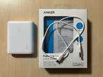 Powerbank Anker PowerCore 10400 wit 2x USB-A, Ophalen of Verzenden, Gebruikt, Anker