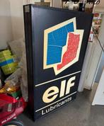 Oude grote elf olie reclame lichtbak, Verzamelen, Merken en Reclamevoorwerpen, Ophalen, Gebruikt, ., Lichtbak of (neon) lamp