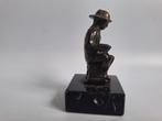 Brons beeldje brandweerman, Antiek en Kunst, Antiek | Koper en Brons, Ophalen of Verzenden