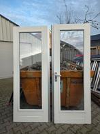 Dubbele deuren met dubbelglas - 1 te repareren, Doe-het-zelf en Verbouw, Deuren en Horren, Ophalen, Gebruikt, Binnendeur, 200 tot 215 cm