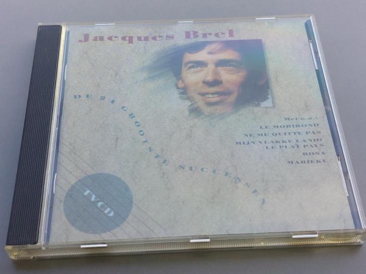 JACQUES BREL - DE 24 GROOTSTE SUCCESSEN (CD)), Cd's en Dvd's, Cd's | Franstalig, Gebruikt, Ophalen of Verzenden