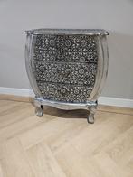 Barok Zilver Buikkastje met 3 Lades, Huis en Inrichting, Minder dan 50 cm, Gebruikt, Ophalen of Verzenden, 3 of 4 laden