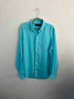 Ralph Lauren linnen overhemd, Blauw, Halswijdte 41/42 (L), Ophalen of Verzenden, Zo goed als nieuw