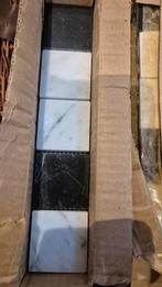 Marmeren Sierstrips Zwart/Wit, Wandtegels, Nieuw, Minder dan 20 cm, Minder dan 5 m²
