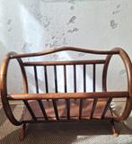 Jaren 70 rotan lectuurhouder, rond model, Ophalen of Verzenden, Zo goed als nieuw