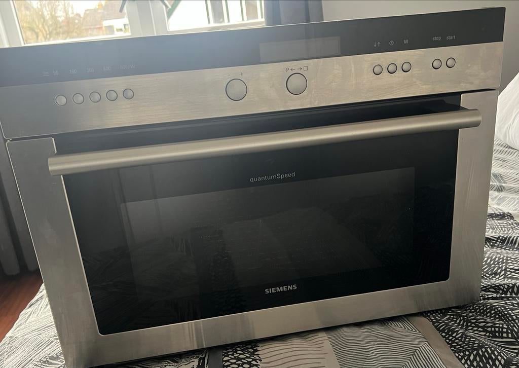 Siemens Combimagnetron - QuantumSpeed - Inbouw, Witgoed en Apparatuur, Magnetrons, Gebruikt, Inbouw, Combimagnetron, 45 tot 60 cm