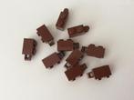 lego 10 stenen met een handvat 1x2 rood/bruin, Ophalen of Verzenden, Nieuw, Losse stenen, Lego