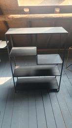 Leuke stoere open kast 1mx30x75 metaal, hout, zwart, Ophalen, Nieuw