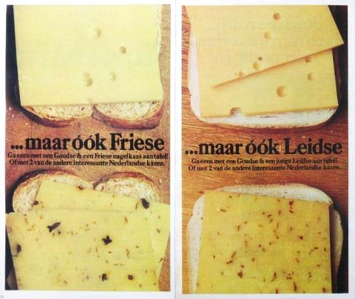 50+ vintage advertenties reclames kaas 69-80 kaastosti Frico, Verzamelen, Merken en Reclamevoorwerpen, Gebruikt, Verzenden