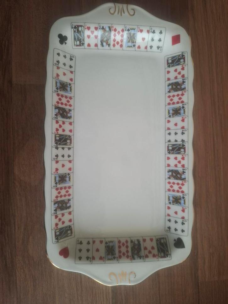 Elizabethan Staffordshire Schaal - Speelkaarten, Antiek en Kunst, Antiek | Servies los, Ophalen of Verzenden