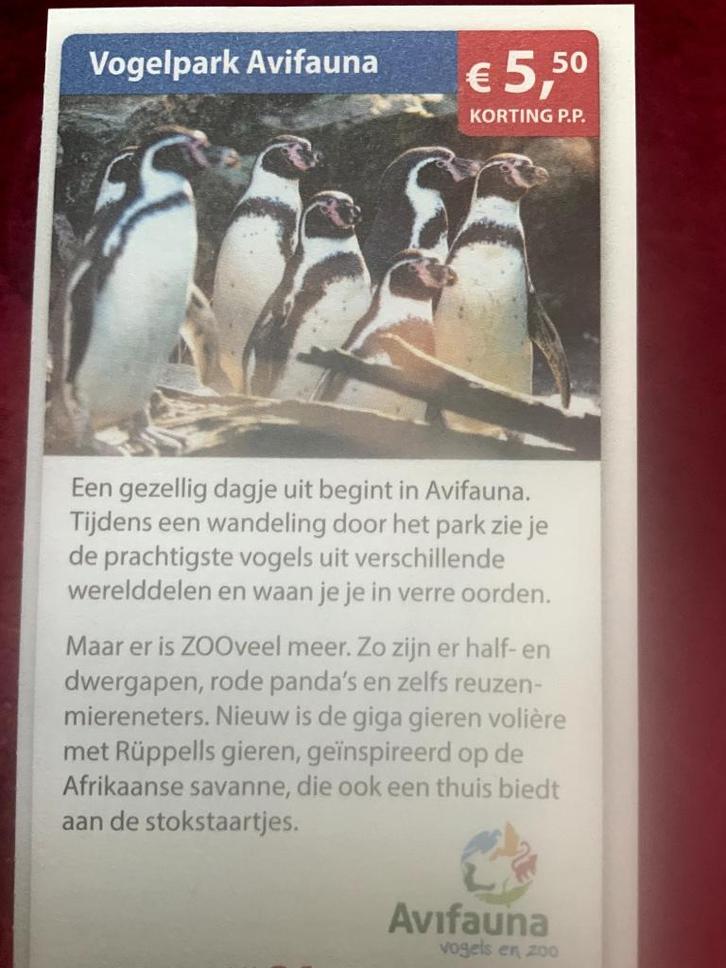Vogelpark Avifauna Dierentuin in Alphen aan den Rijn, Tickets en Kaartjes, Recreatie | Dierentuinen, Drie personen of meer, Dierentuinbon