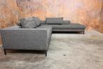 ZGAN!! grijze stoffen Design on Stock Aikon Lounge hoekbank, Hoekbank, Ophalen of Verzenden, Metaal, 150 cm of meer