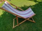 Vintage Houten Strandstoel, Ophalen, Gebruikt, Hout, Inklapbaar
