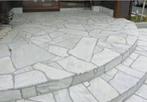 flagstones Brasil White Kwartsiet dikformaat - Topkwaliteit, Nieuw, Natuursteen, Ophalen, Terrastegels