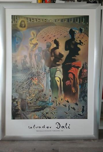 Ingelijste poster Dali beschikbaar voor biedingen
