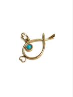 14k gouden vis hanger, -, -, Ophalen of Verzenden, Zo goed als nieuw