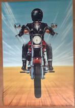 Airbrush affiche Harley Davidson, Ophalen of Verzenden, Zo goed als nieuw, Rechthoekig Staand