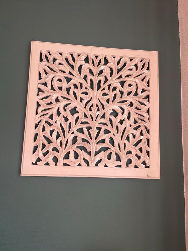Mooi Wandpaneel met Houten Design, Huis en Inrichting, Woonaccessoires | Wanddecoraties, Zo goed als nieuw, Ophalen of Verzenden