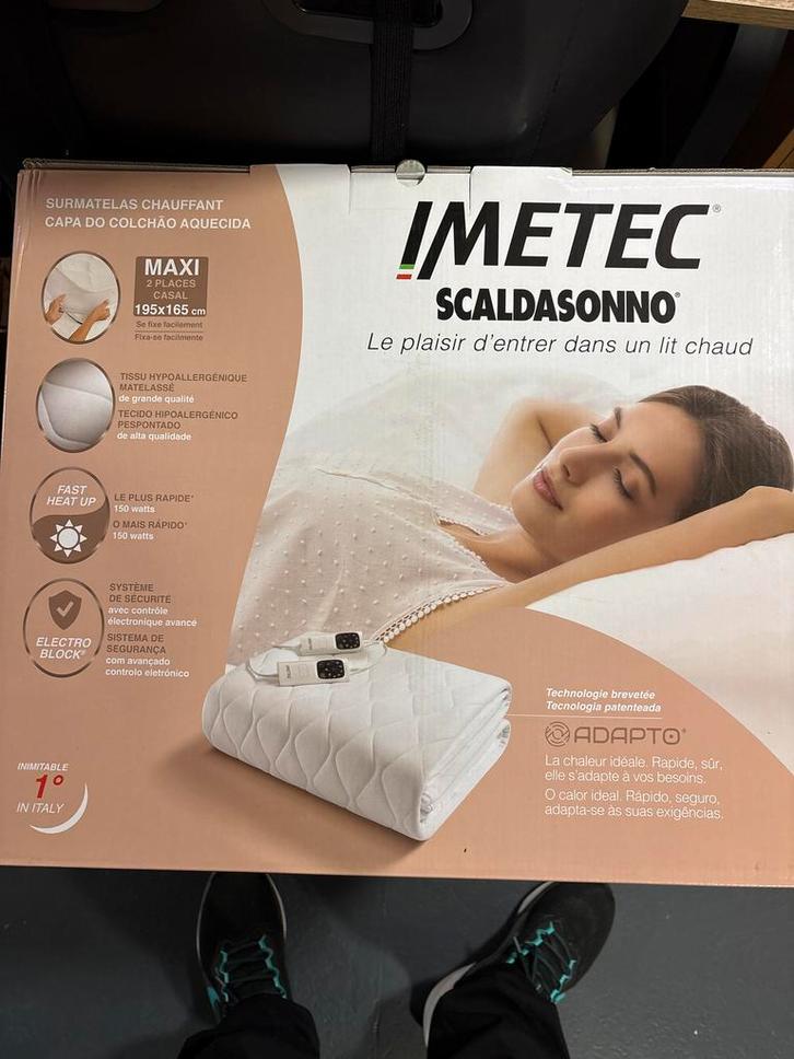 Imetec Scaldasonno Warmte Matras 2-persoons Nieuw, Huis en Inrichting, Slaapkamer | Beddengoed, Nieuw, Deken of Dekbed, Tweepersoons