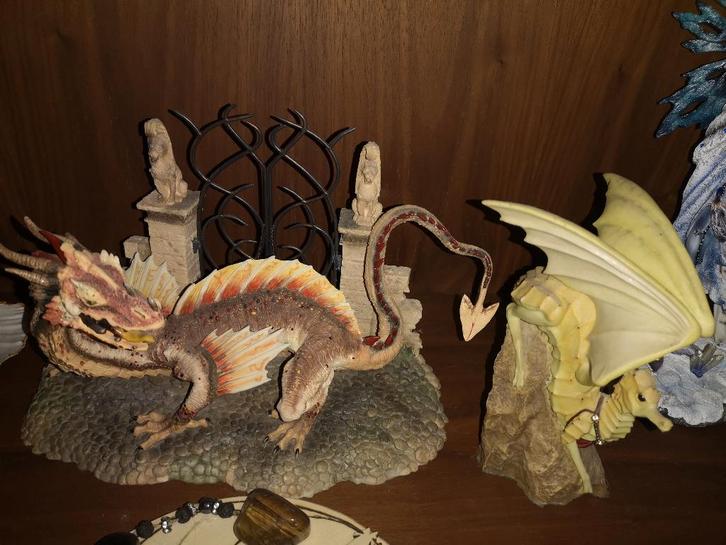 Enchantica draken, gatekeeper&carrier dragon beelden fantasy, Verzamelen, Beelden en Beeldjes, Zo goed als nieuw, Fantasy, Ophalen of Verzenden