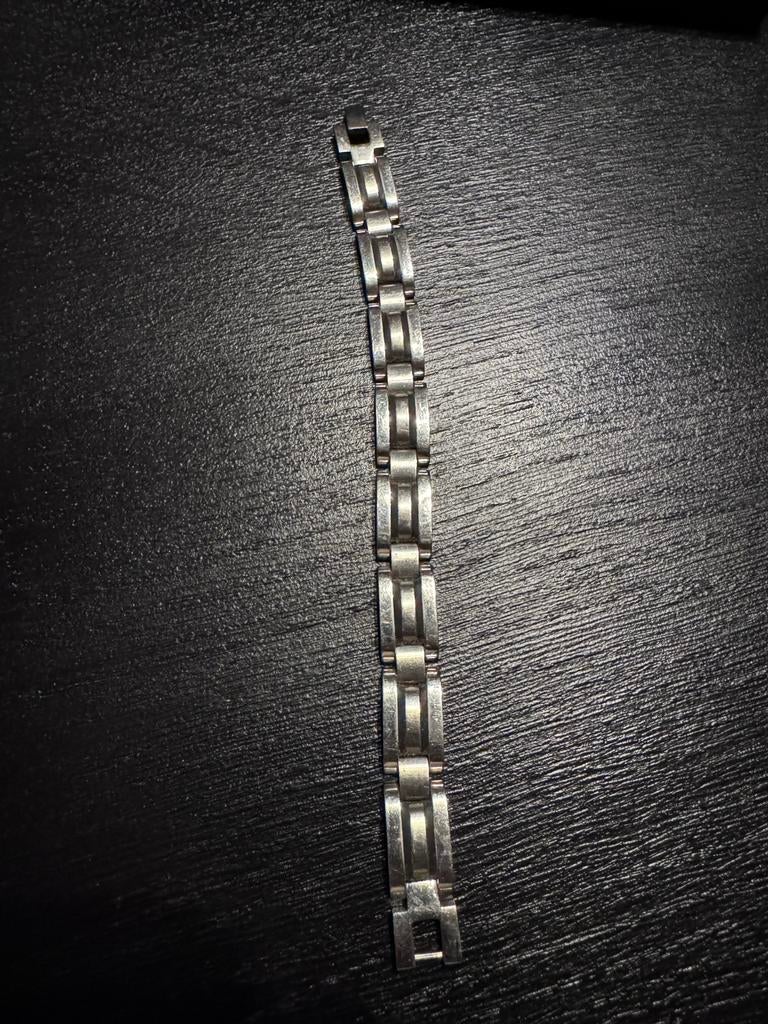 Stalen Herenarmband, Ophalen, Zo goed als nieuw, Zilver, Staal