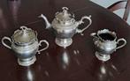 Antiek theeservies, vernikkeld tin, Antiek en Kunst, Antiek | Servies compleet, Ophalen of Verzenden