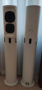 Luidsprekers 2 wit van PVC voor de hobbyist, Computers en Software, Pc speakers, Ophalen, Gebruikt, Overige typen