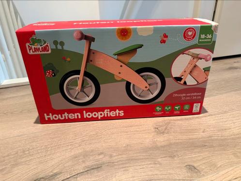 Nieuwe houten loopfiets, Kinderen en Baby's, Speelgoed | Buiten | Voertuigen en Loopfietsen, Zo goed als nieuw, Loopfiets, Ophalen