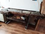 houten  meubelmakers werkbank 2150 lang 850diep 880hoog, Doe-het-zelf en Verbouw, Werkbanken, Ophalen, Gebruikt